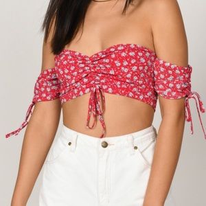 NWT tobi floral crop top